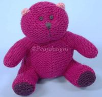 Gap RASPBERRY KNIT BEAR Lovey Baby Toy